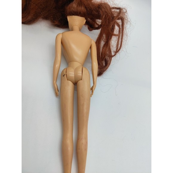 Vintage Jakks Pacific Fashion Doll Caucasian Dark Red Hair Pink Lips 11.5" Toy - Picture 5 of 8